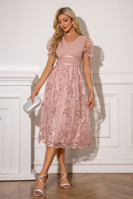 Robe Midi En Tulle Brodé - gallery 3