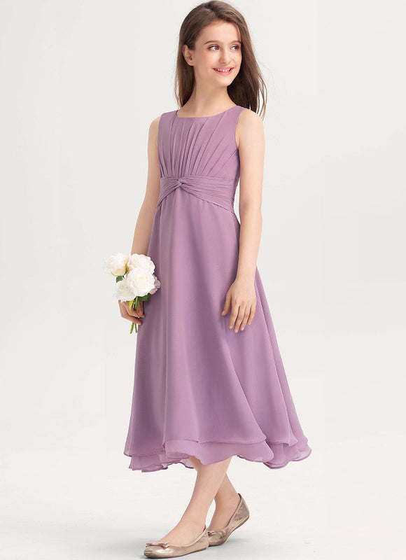 Robe Midi Lilas Élégante