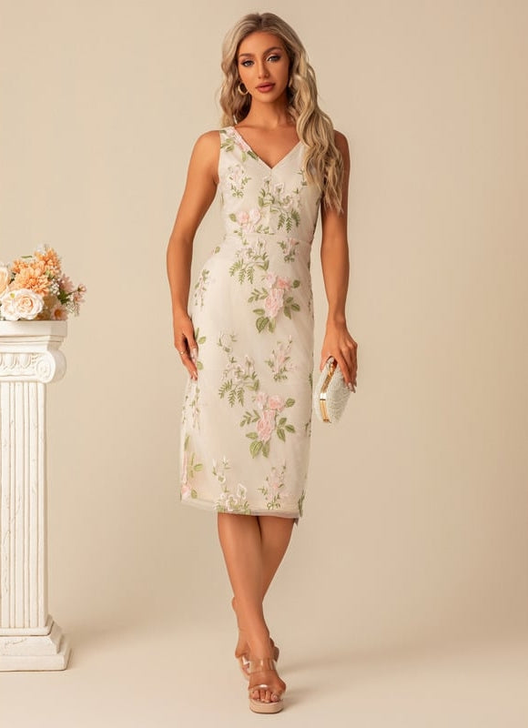 Robe Droite Fluide Midi - gallery 1