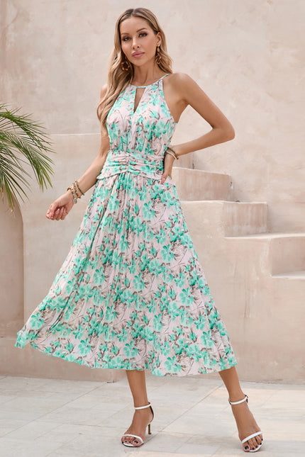 Robe Midi Midi Floral Aquatique - gallery 6