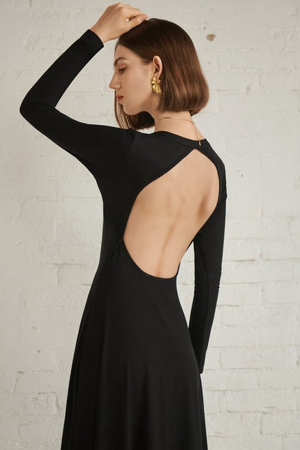 Robe Midi Maille Côtelée - gallery 1
