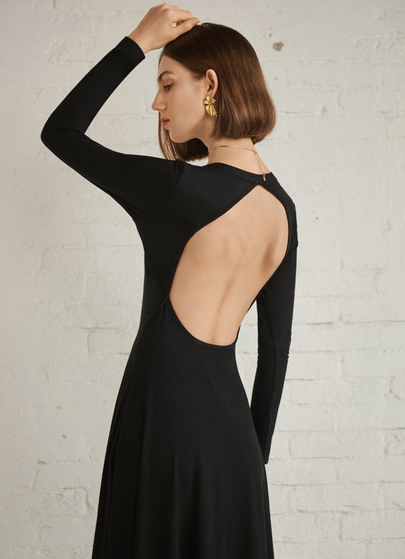 Robe Midi Maille Côtelée - gallery 1