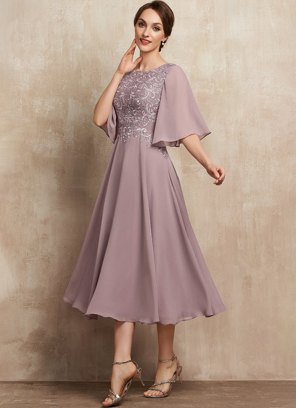 Robe Midi Flottante Lavande - gallery 4