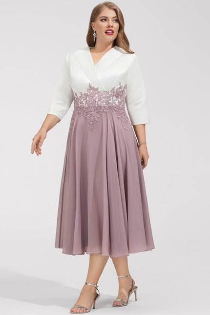 Robe Midi Élégante Lavande - gallery 9