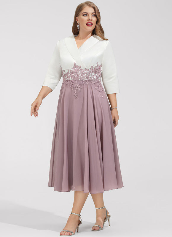 Robe Midi Élégante Lavande - gallery 9