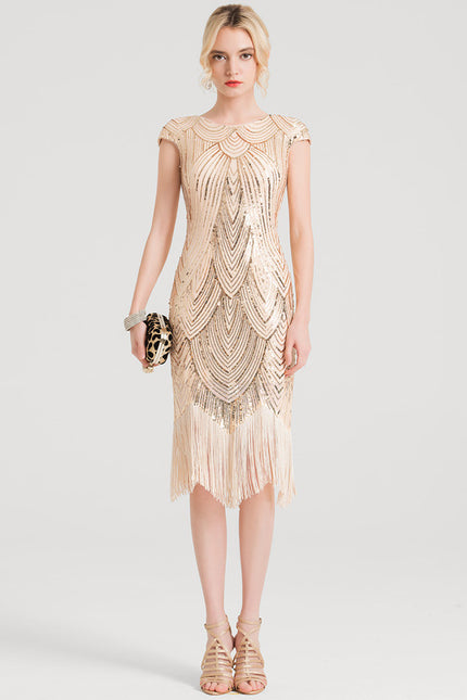 Robe Midi Éclat Pailleté - gallery 1