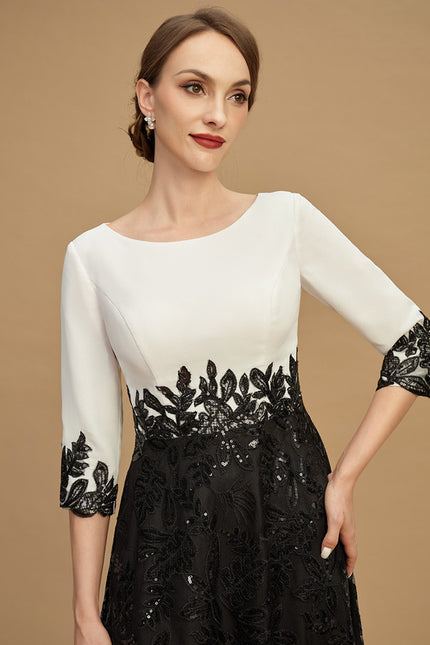 Robe Midi Manche 3 4 - gallery 6