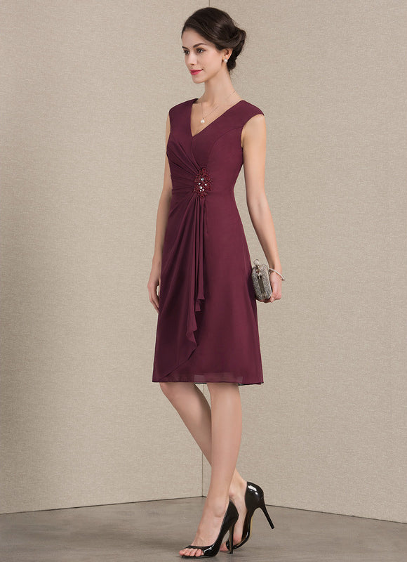 Robe Midi Chiffon Bourgogne - gallery 3