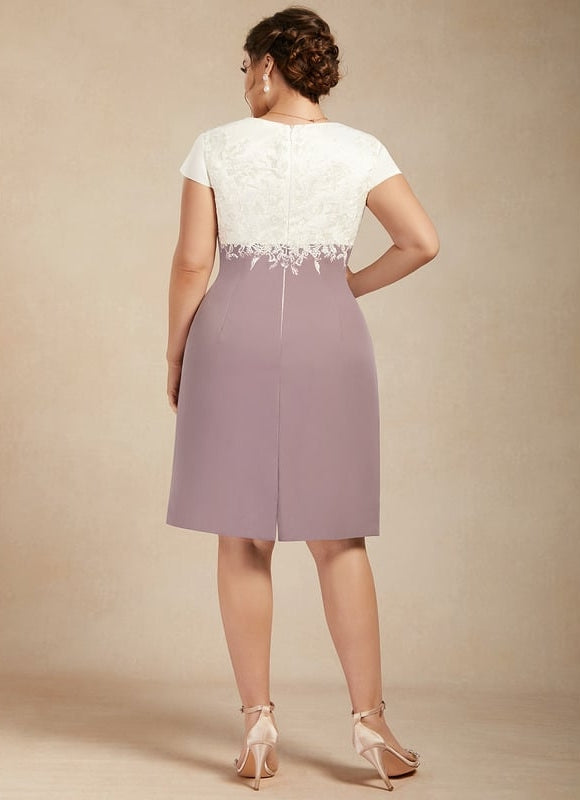 Robe Midi Violet Élégant - gallery 8