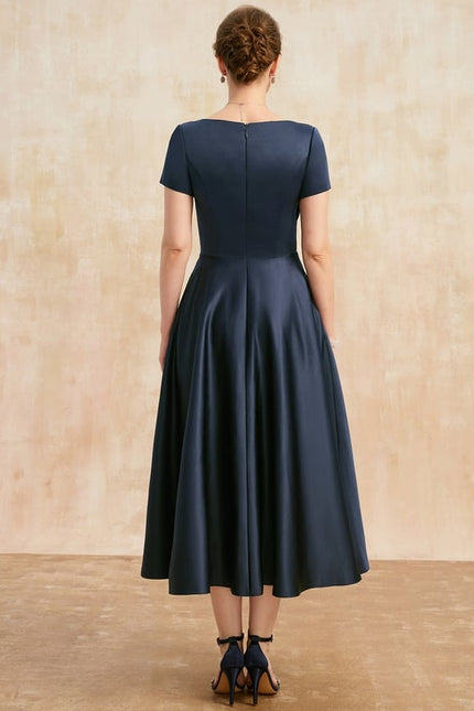 Robe Midi Satinée Viscose - gallery 5