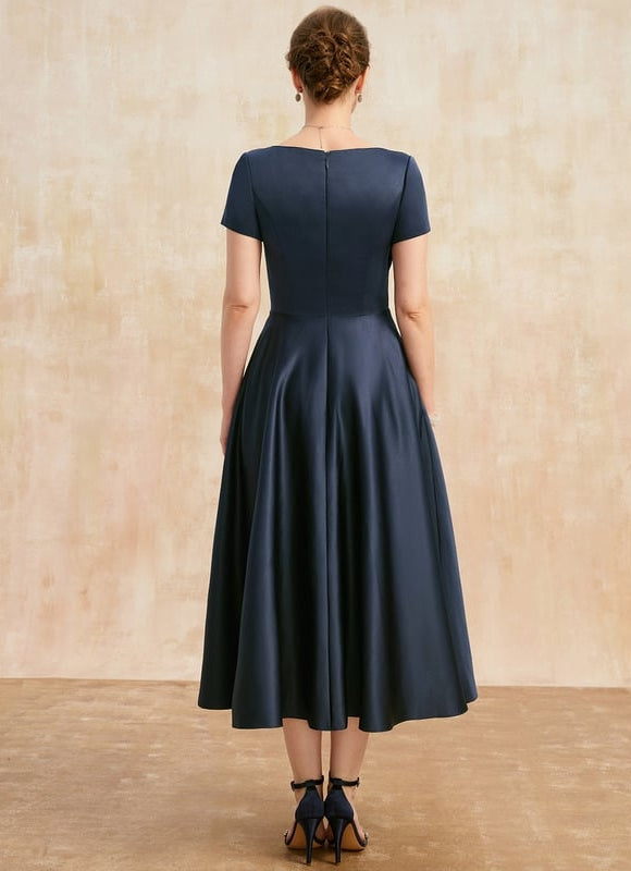 Robe Midi Satinée Viscose - gallery 5