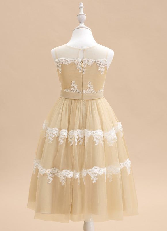 Robe Midi Tulle Doré - gallery 6