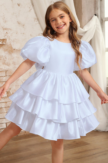 Robe Midi Satinée Volants