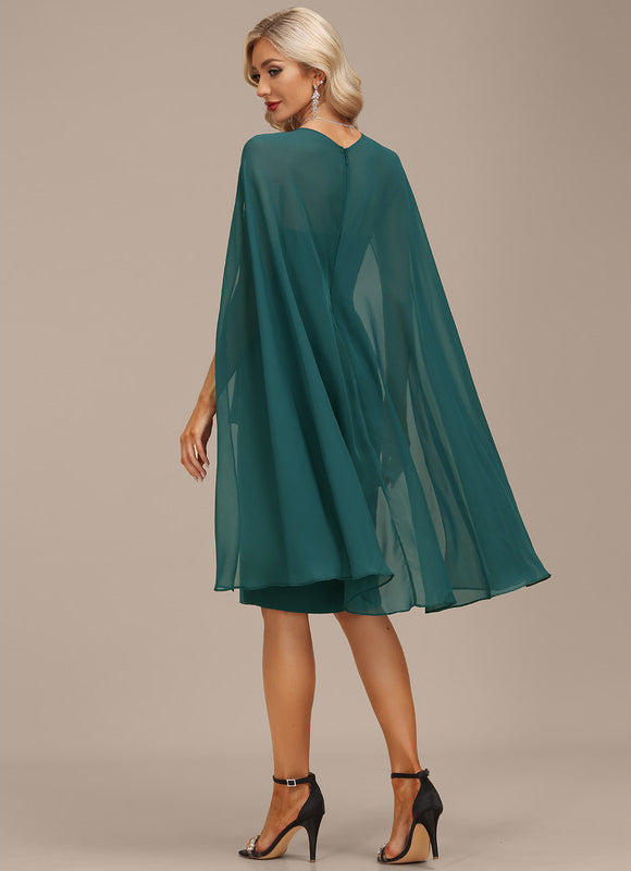 Robe Midi Chiffon Drapée - gallery 3