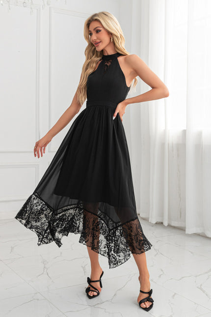 Robe Midi Dentelle Fluide