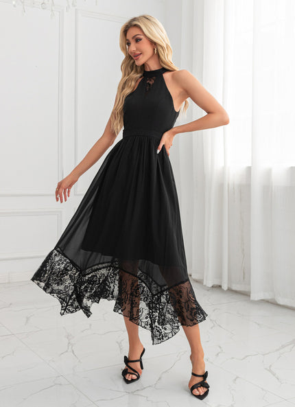 Robe Midi Dentelle Fluide