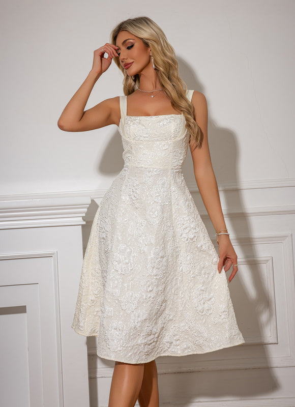 Robe Midi Rose Élégante - gallery 5