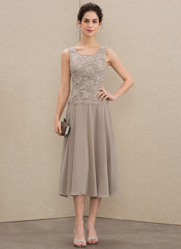 Robe Midi Manche 3 4 - gallery 5