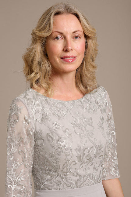 Robe Midi Élégante Mousseline - gallery 1