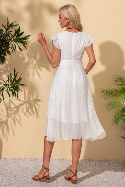 Robe Midi Manches Bouffantes - gallery 3