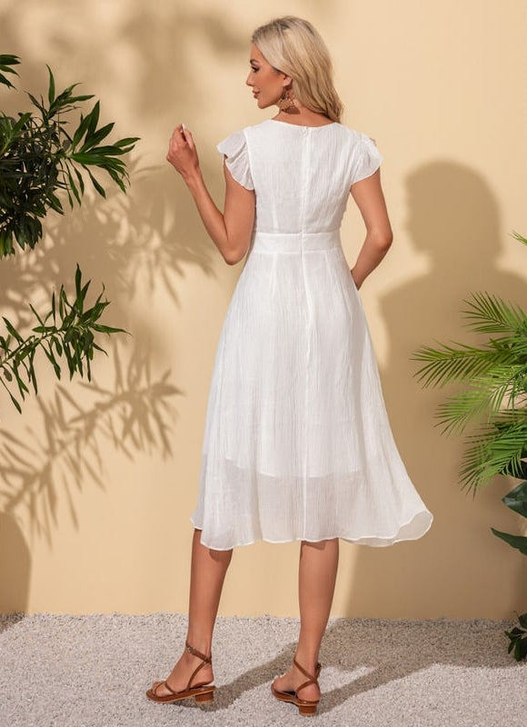 Robe Midi Manches Bouffantes - gallery 3