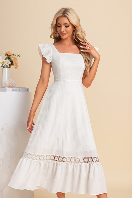 Robe Midi Blanche Brodée - gallery 3