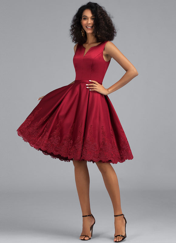 Robe Midi Bordeaux Élégante - gallery 5