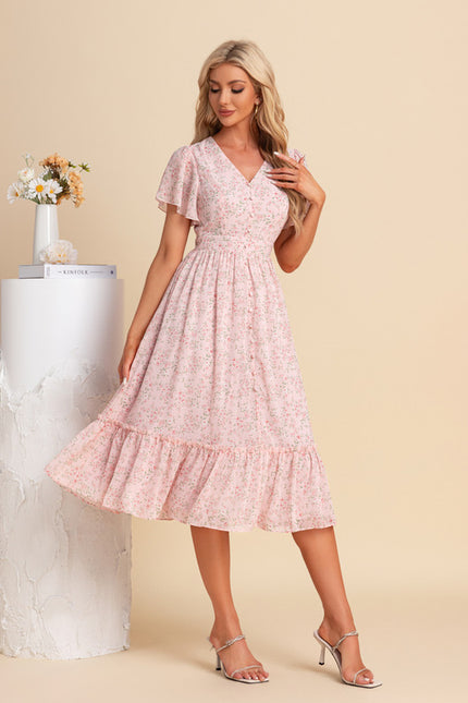Robe Midi Florale Vaporeuse - gallery 5
