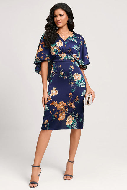 Robe Portefeuille Longueur Midi