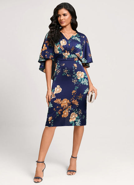 Robe Portefeuille Longueur Midi