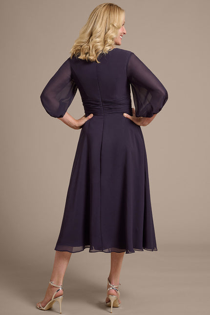Robe Midi Prune - gallery 5