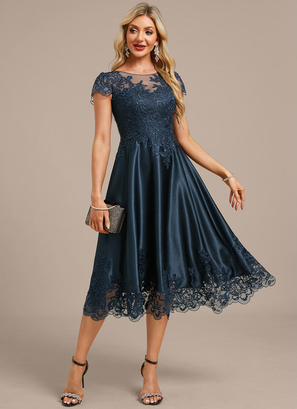 Robe Midi Satinée Élégante
