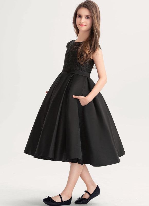 Robe Midi Élégance Sombre - gallery 4