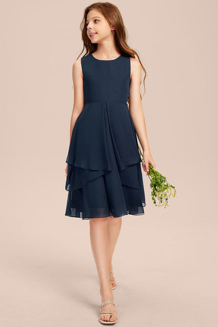 Robe Midi Évasée Marine - gallery 7
