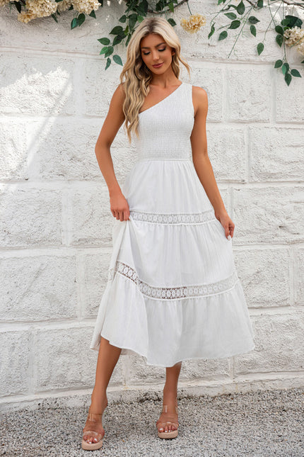 Robe Midi Écrue Légère - gallery 3