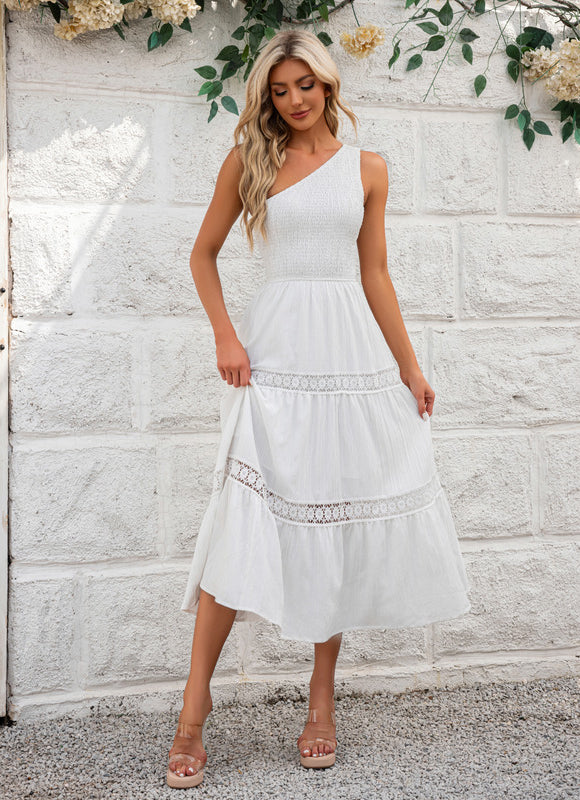 Robe Midi Écrue Légère - gallery 3