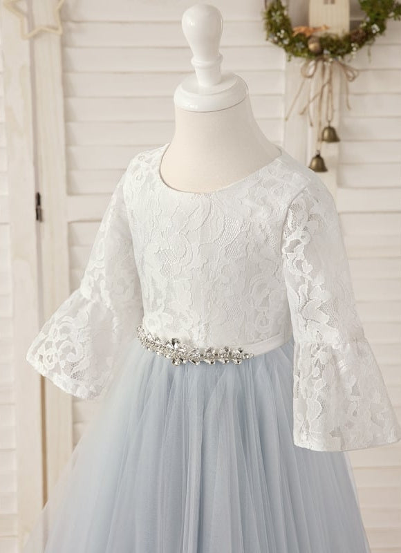 Robe Midi Tulle Bleu Clair - gallery 4