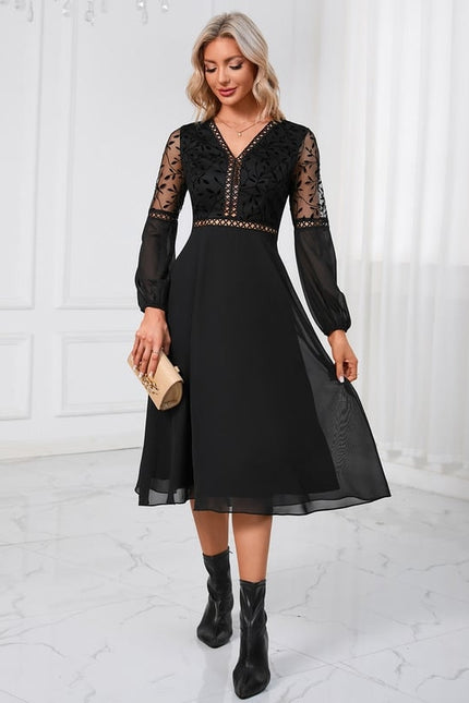 Robe Midi Aérienne Chic - gallery 4