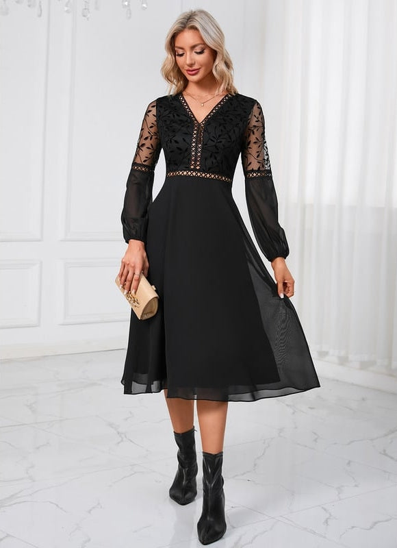 Robe Midi Aérienne Chic - gallery 4