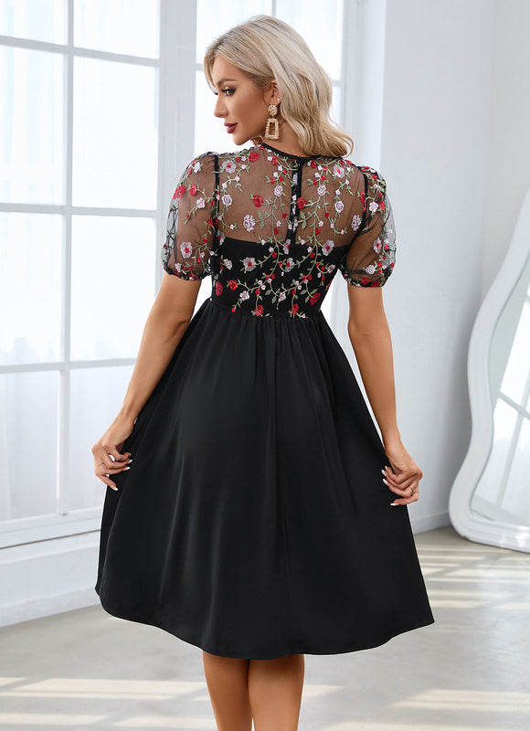 Robe Midi Broderie Illusion - gallery 4