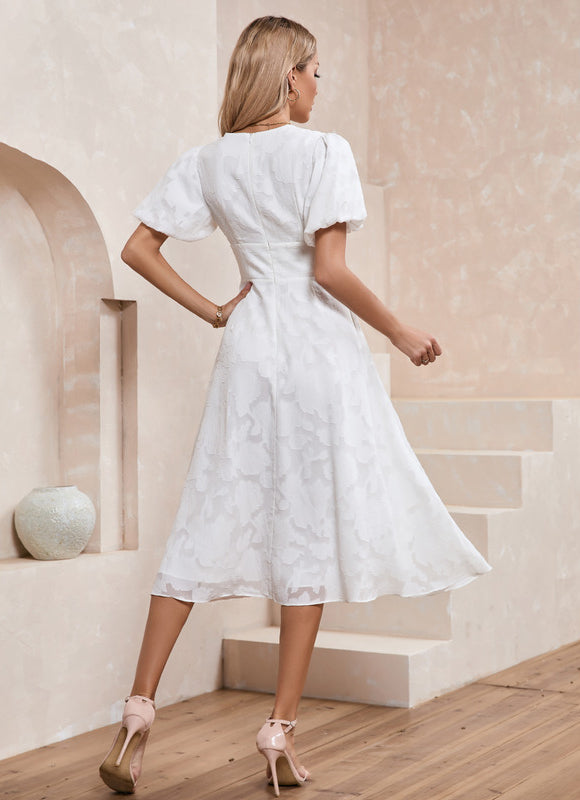 Robe Midi Midi Texturée - gallery 2