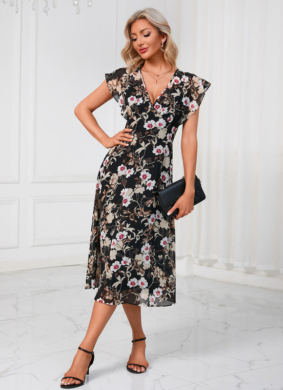 Robe Midi Florale Légère - gallery 6