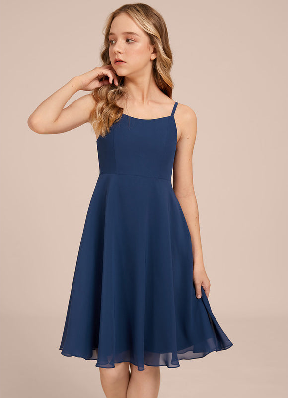 Robe Midi Évasée Marine - gallery 3