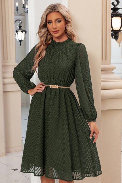 Robe Midi Chiffon Marine - gallery 6
