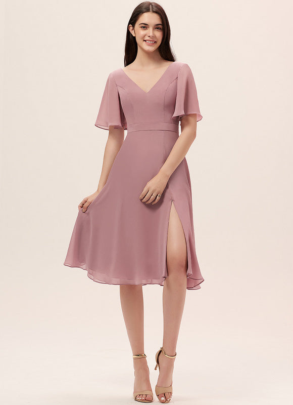 Robe Midi Fluide Rose - gallery 3
