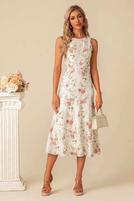 Robe Midi Fleurie Élégante - gallery 8