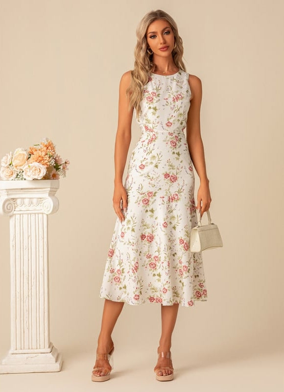 Robe Midi Fleurie Élégante - gallery 8