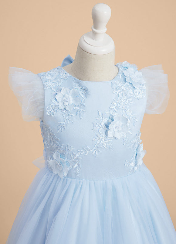 Robe Midi Tulle Bleu Pâle - gallery 4