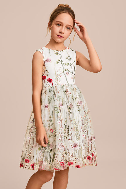 Robe Midi Fleurie Évasée - gallery 4