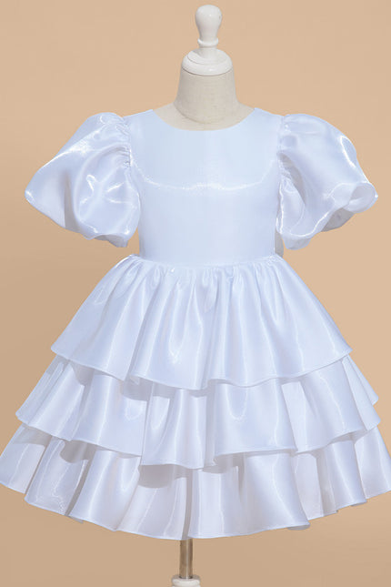Robe Midi Satinée Volants - gallery 1